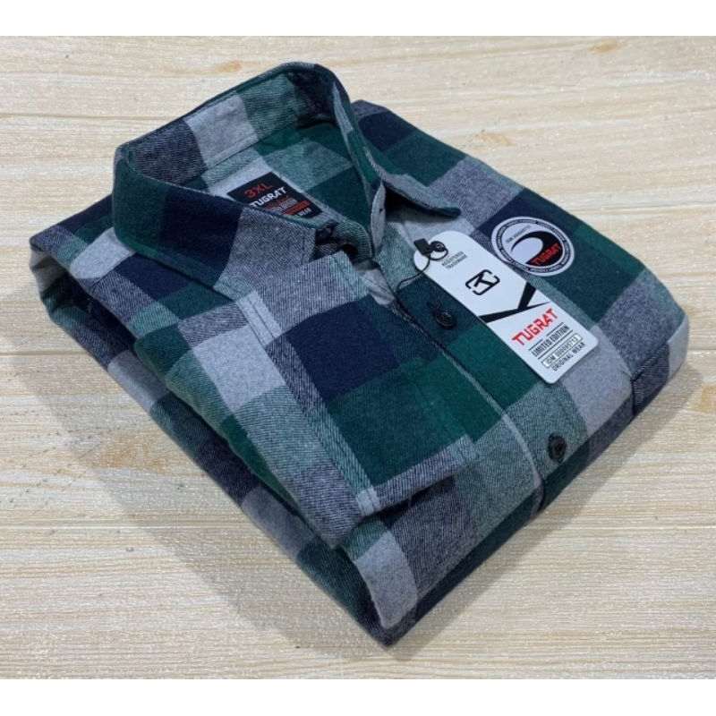KEMEJA PRIA BAHAN FLANEL BIG SIZE JUMBO/kemeja fanel jumbo xxl xxxl xxxxl/kameja kotak cowok model b