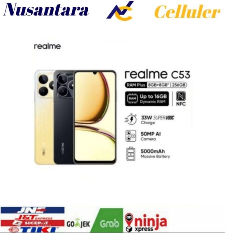 HP REALME C53 RAM 8GB ROM 256 GB + NFC [Realme C53 8/256 GB] Garansi Resmi