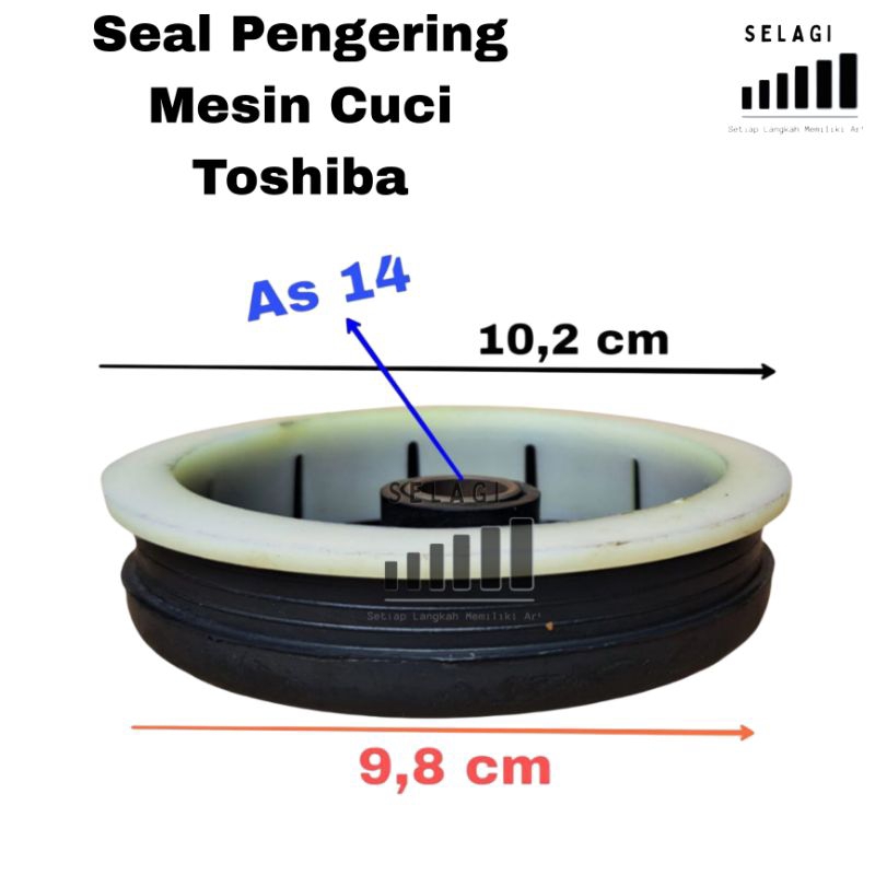 SEAL PENGERING MESIN CUCI 2 TABUNG TOSHIBA AS 14 ORIGINAL | SIL PENGERING MESIN CUCI TOSHIBA 2 TABUN