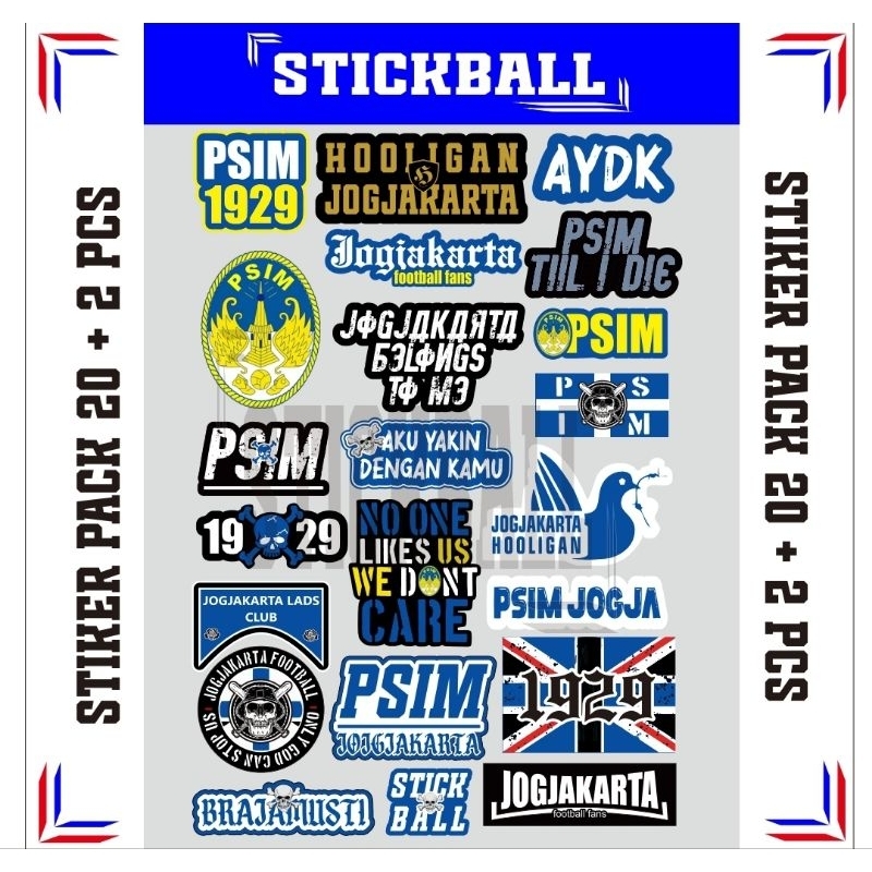 

22 psc Sticker Psim jogja 1929 tahan air