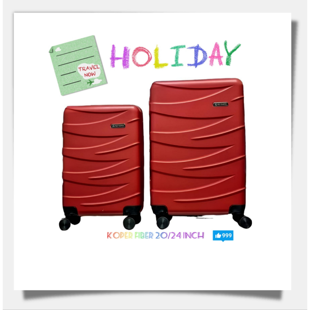 Koper Murah Fiber Kabin, Bagasi 20, 24 Inch Polo Maldives