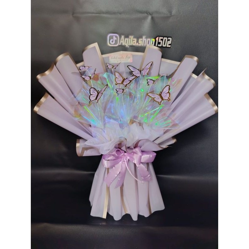 buket kupu kupu / buket kupu led / buket kupu