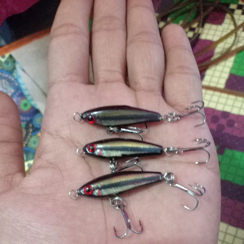 1pcs Lure swimmer hampala umpan pancing minow sinking alat pancing ikan perlengkapan pancing