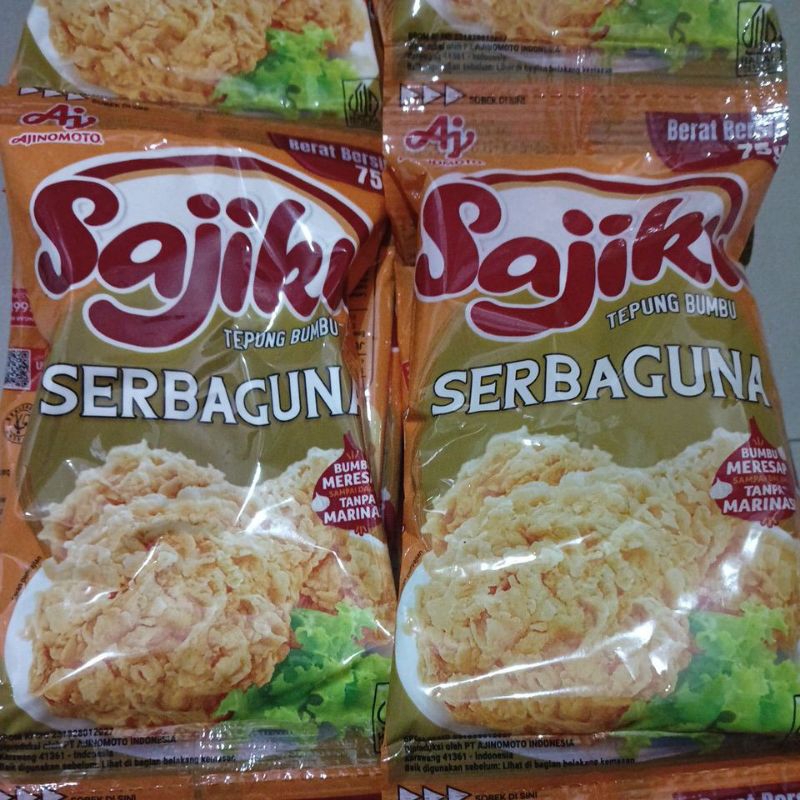 

Ajinomoto SAJIKU Tepung Bumbu SERBAGUNA Sachet 75g Bumbu Meresap Sampai Dalam Tanpa Marinasi