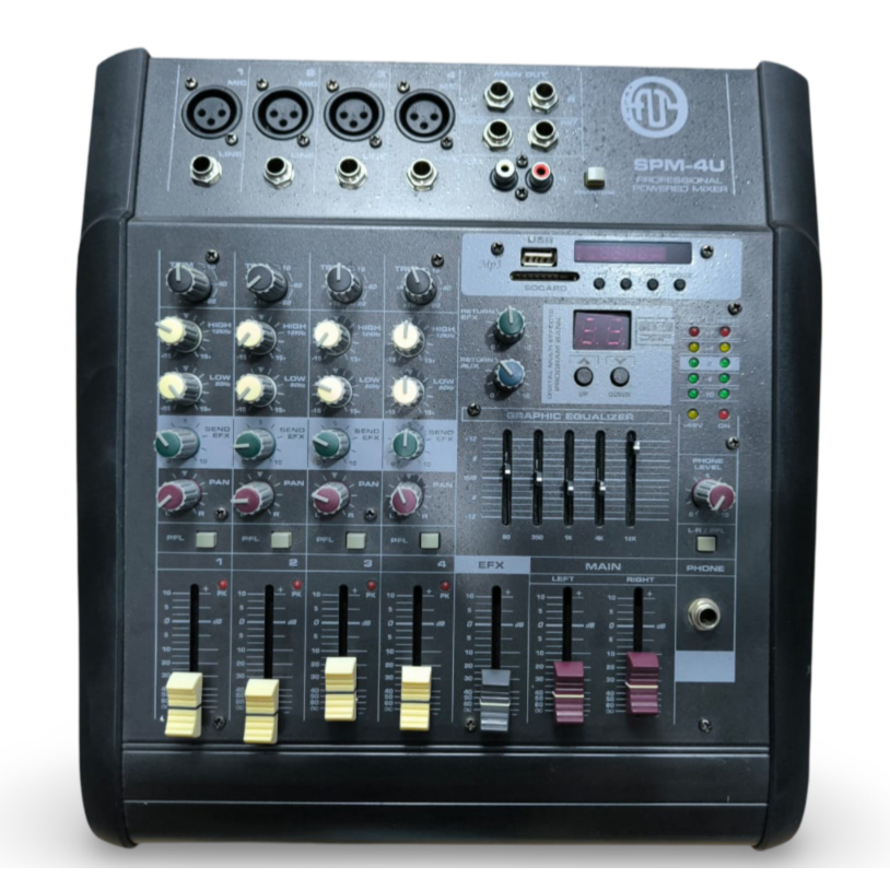 Power Mixer FLT SPM4U 4 Channel Bluetooth / Power Mixer 4 Channel Bluetooth Power Mixer 4 CH