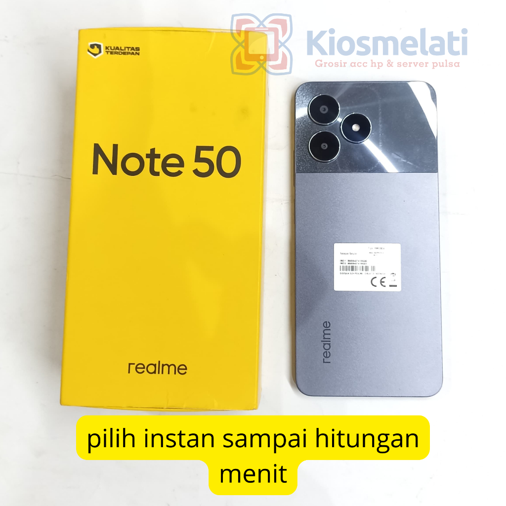 SECOND HP REALME NOTE 50 RAM 4/64 FULLSET SEKEN SIAP PAKAI