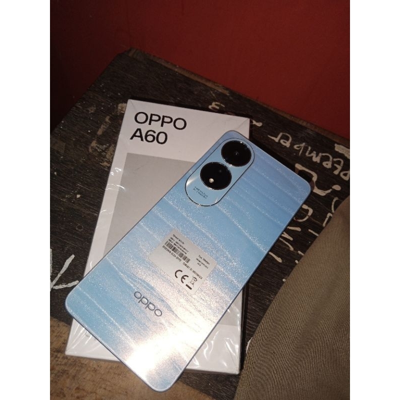 Hp oppo A60 8/128 fullset bekas pemakean cewek (pribadi) mulus