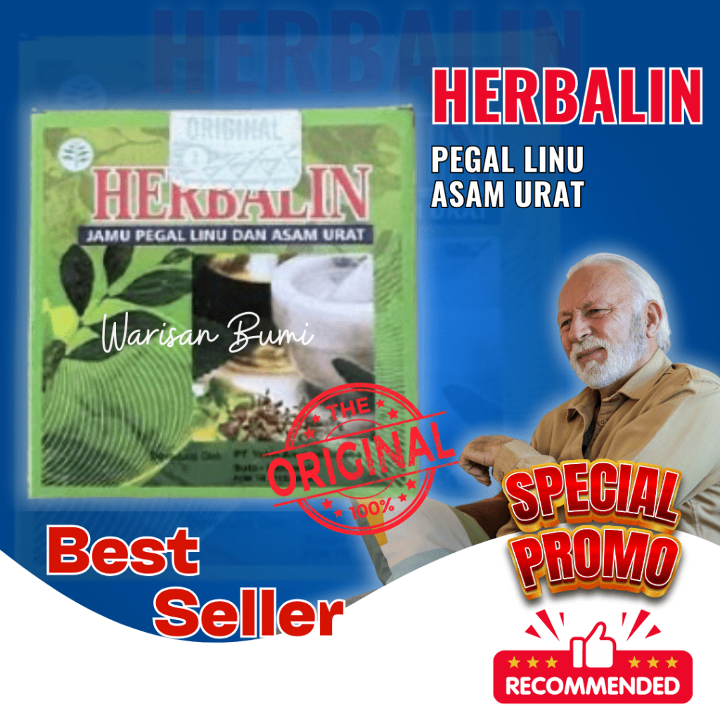 

Herbalin Kapsul Asam Urat Pegal Linu Original Asli