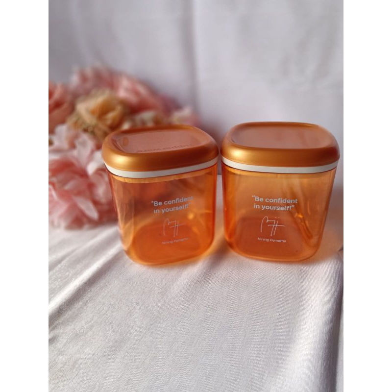 medium crystal canister set (2) Tupperware