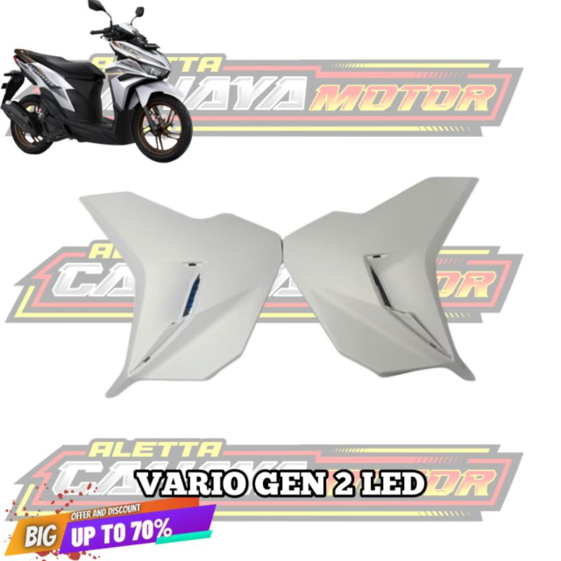 COVER SAYAP DEPAN SAMPING VARIO 125-150 LED NEW GEN 2 2023-2024 PUTIH