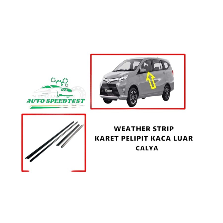 Pelipit Karet Pintu Kaca Luar Calya