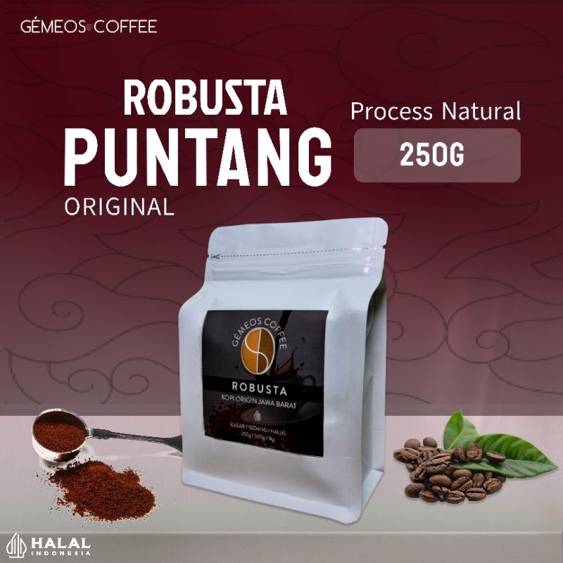 

Kopi Puntang Jawa Barat Robusta - Bubuk Murni 100% -250g