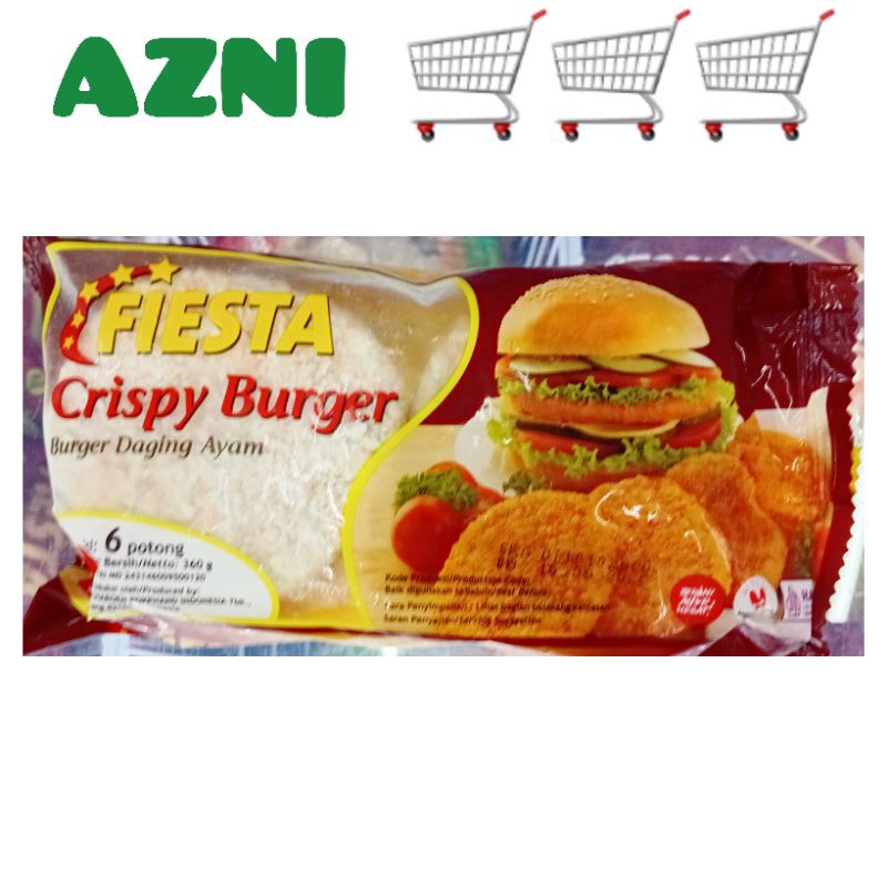

Fiesta Crispy Burger Isi 6 Pcs