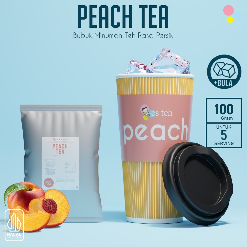 

Bubuk Minuman Rasa Peach Tea Powder 100 Gr Bubuk Minuman The Rasa Buah Persik 100Gr