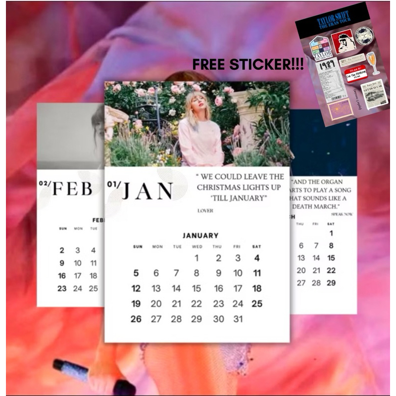 

2025 Kalendar Taylor Swift - THE ERAS 2025