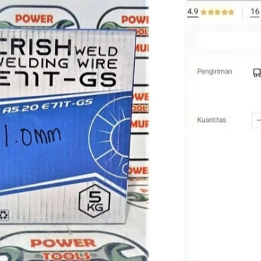 

Kawat Las MIG 1.0mm Flux Core 5kg Tanpa Gas 1,0 Mig Roll Wire Welding