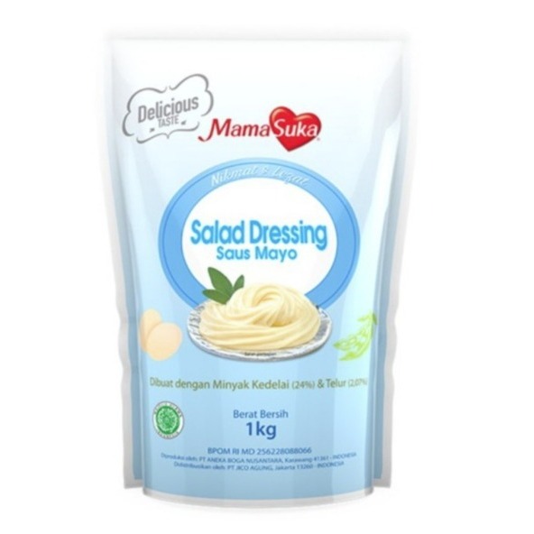 

MamaSuka Salad Dressing 1kg - Gosend Grab Only saus mayo mayonais