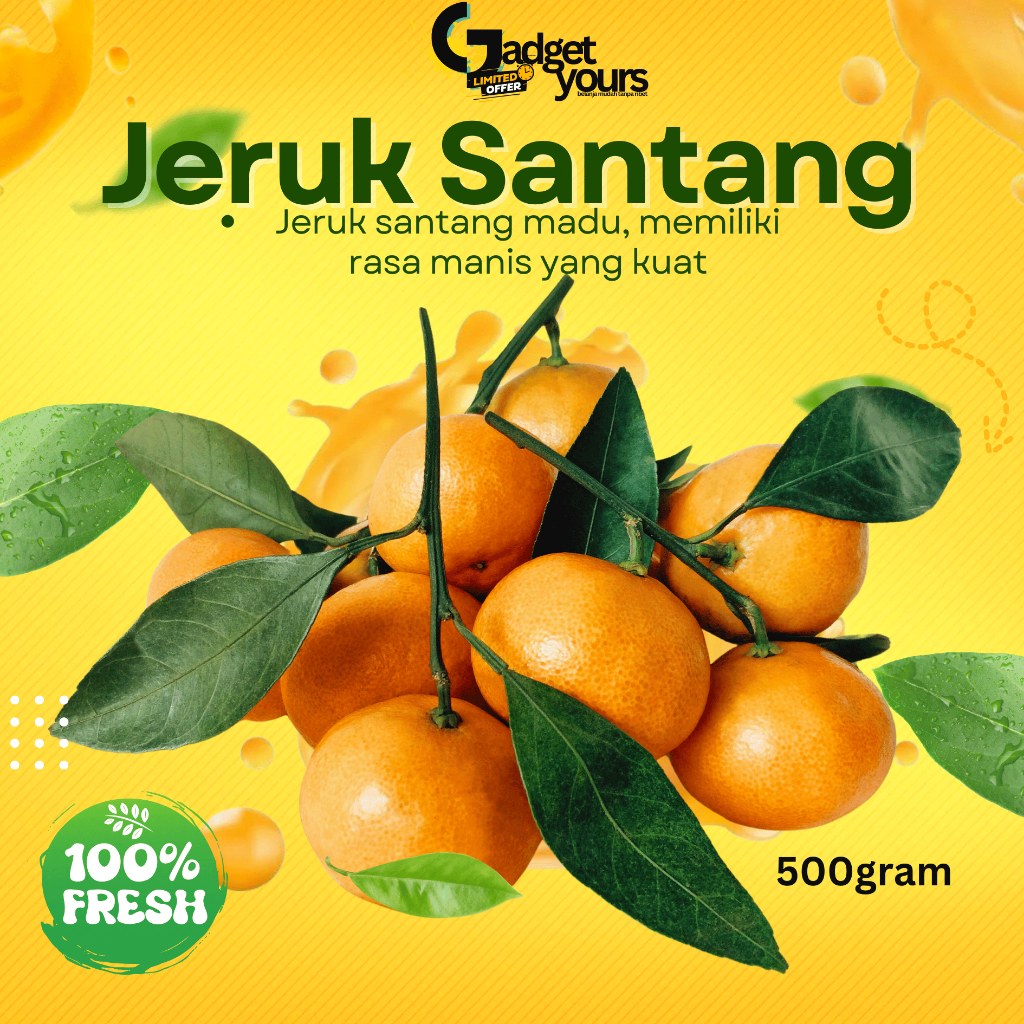 

Jeruk Santang Daun Manis 500gr | Jeruk Santang Madu Kasturi Mandarin