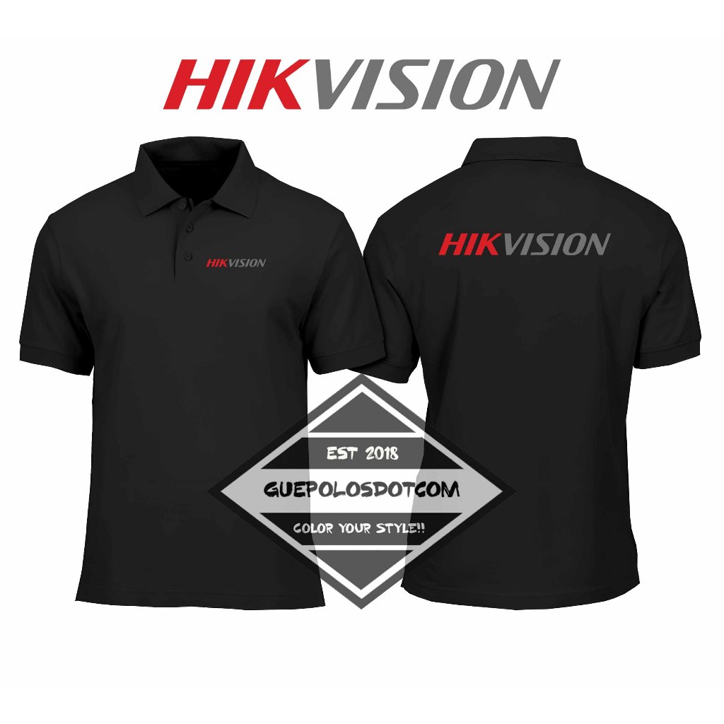 POLOSHIRT HIKVISION - BAJU BERKERAH HIKVISION - POLO KERAH LOGO HIKVISION
