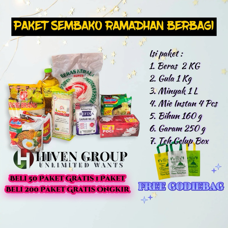 

Promo 7.7 PAKET SEMBAKO RAMADHAN BERKAH BERBAGI