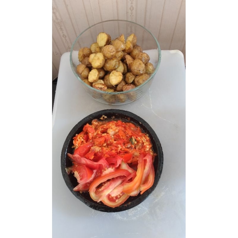 

balado kentang sambel ulek