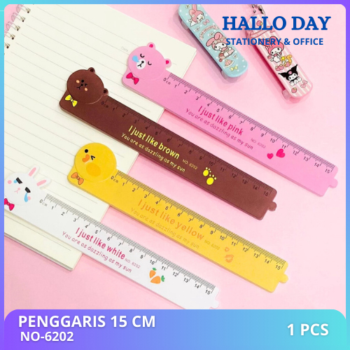 

HD Penggaris 15 cm / Penggaris Lucu / Ruler / Penggaris Aesthetic / Penggaris Plastik