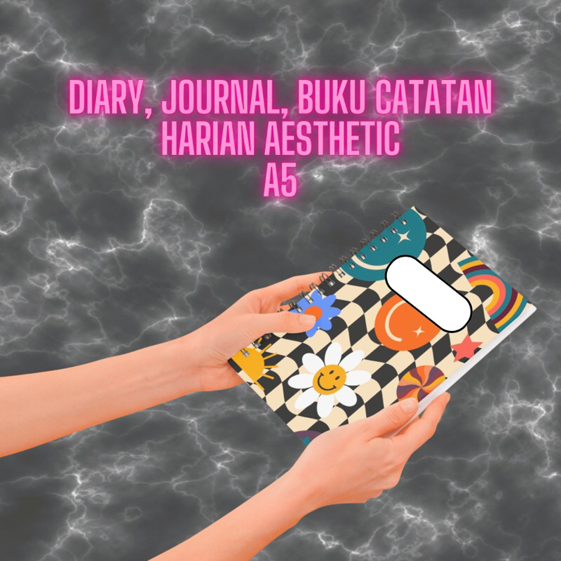 

Buku Catatan Harian, Diary Journal Aesthetic, Notebook Spiral Aesthetic A5