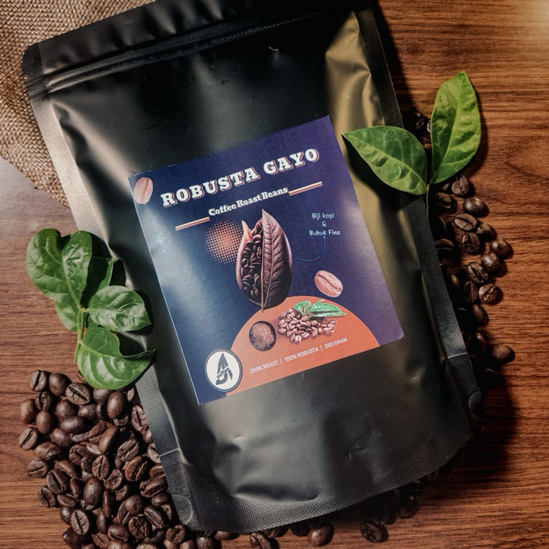 

Kopi Bubuk Fine Robusta Aceh Gayo 250 Gram Coffee Roast Beans