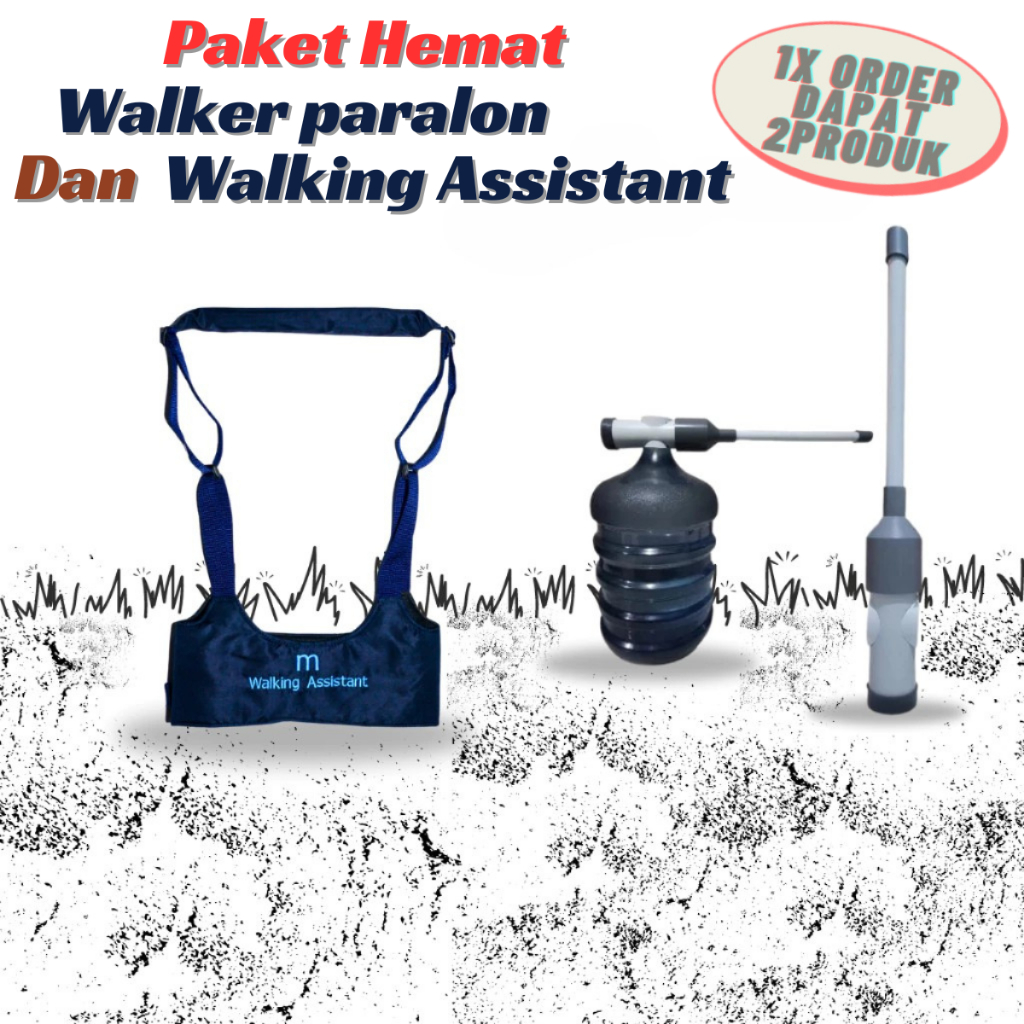 Baby Push Walker Paralon Walking Assistant Alat Belajar Jalan Bayi