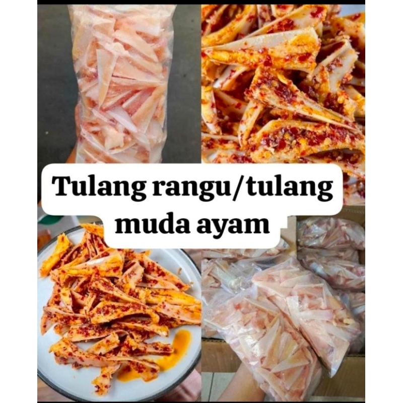 TULANG RANGU AYAM 1KG|SEBLAK TULANFLG|TULANG RANGU KILOAN|TULANG MUDA AYAM|