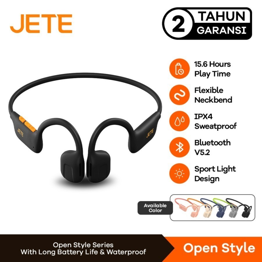 Sport Headset Openear Bluetooth JETE Open Ear Bone Conduction JETE Open Ear 2 | Open Style | Open Pu