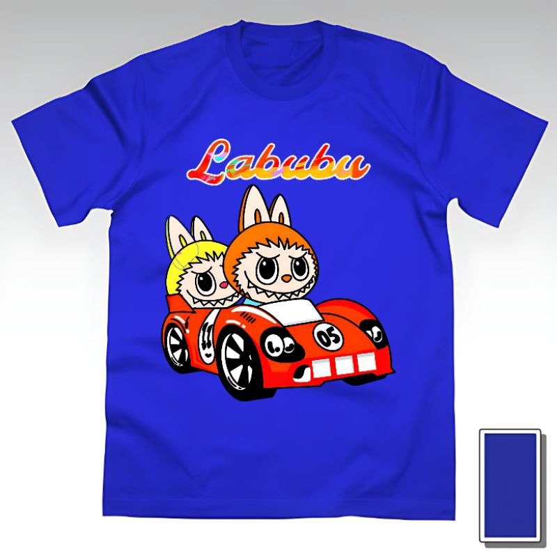 Kaos Baju Tshirt Custom Anak Perempuan Wanita Cewek Cowok Laki Laki Dewasa Gambar Boneka Lucu Labubu