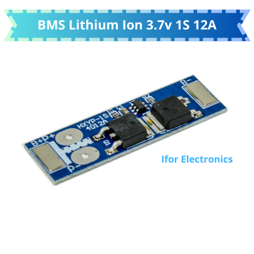 Modul BMS 1S Battery Charger Protection Pelindung Baterai Lithium Ion 12A 3.7V