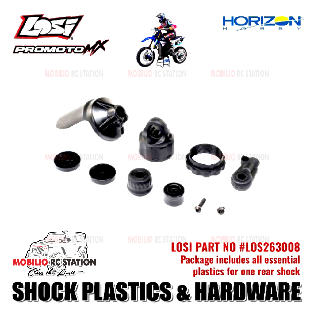 Losi Part #LOS263008 Shock Plastics and Hardware for RC Losi Promoto MX Motorcycle