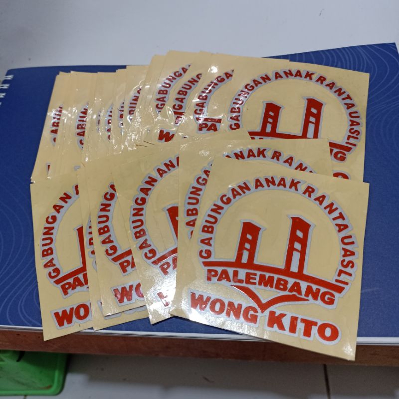 Stiker anak rantau Palembang, sticker wongkito, stiker ank rantau palembang.