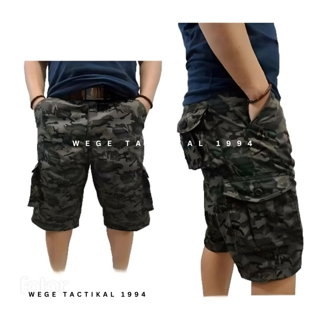WEGE TACTIKAL 1994 - Celana Pendek Loreng Cargo Pria PDL