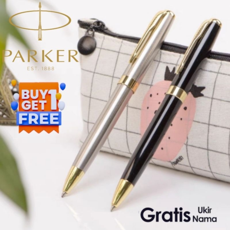 

Pulpen Mewah Promo Buy 1 Get 1 Free Parker Putar Gratis Grafir Nama Dan Box Bludru Exlusive