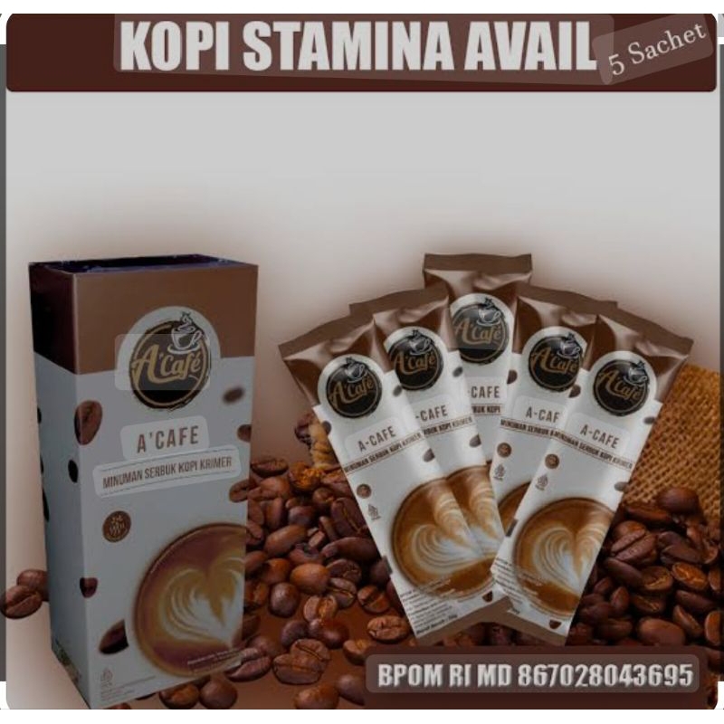 

Kopi A'Cafe Avail 1 Box Isi 5 Sachet Original