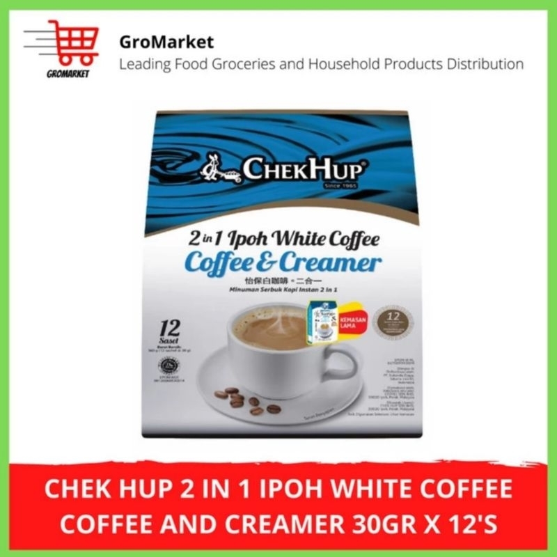 

Chek Hup 2 in 1 Ipoh White Coffee Coffee and Creamer 30gr x 12