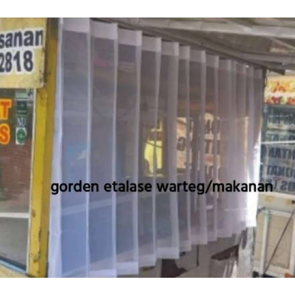 Piyugardening Gorden Etalase Warung Makan Tirai Etalase Rumah Makan Gorden Transparan
