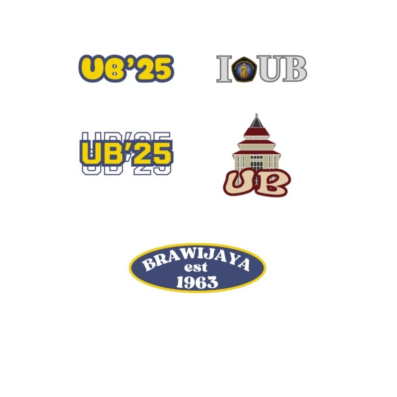 STIKER UB (Universitas Brawijaya) IUBUB glossy