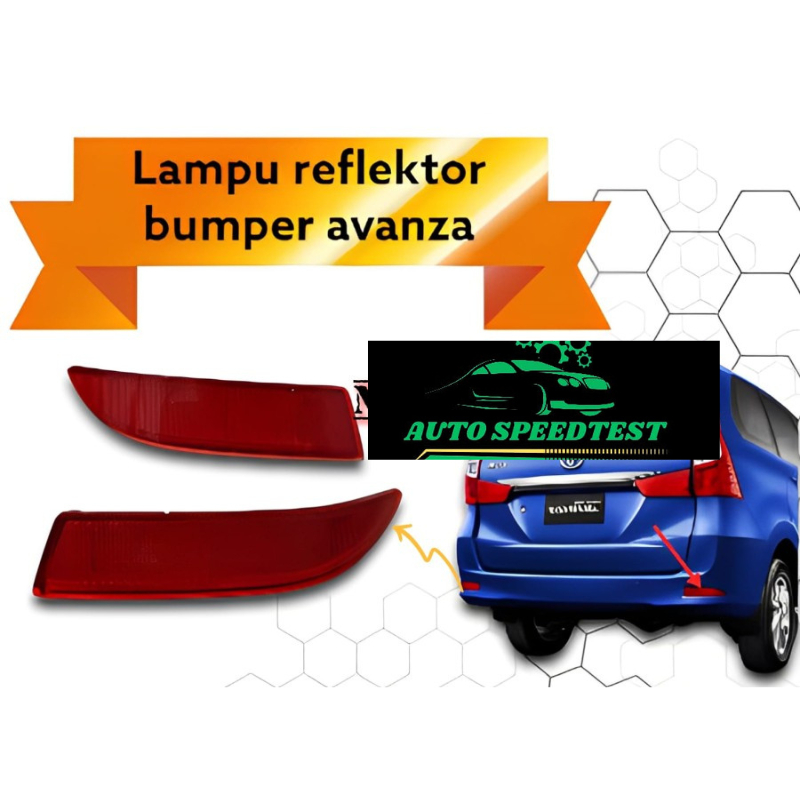 lampu reflektor mata kucing bemper avanza
