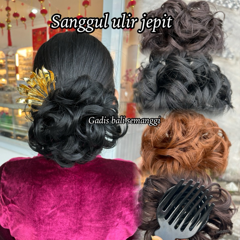 sanggul ulir jepit/ sanggul modern