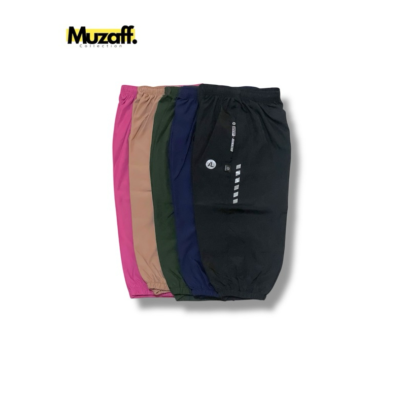 Celana Jogger Parasut 7/8 Wanita Pria Dewasa Bahan Despo - Celana Olahraga Senam Fitnes Running Voli