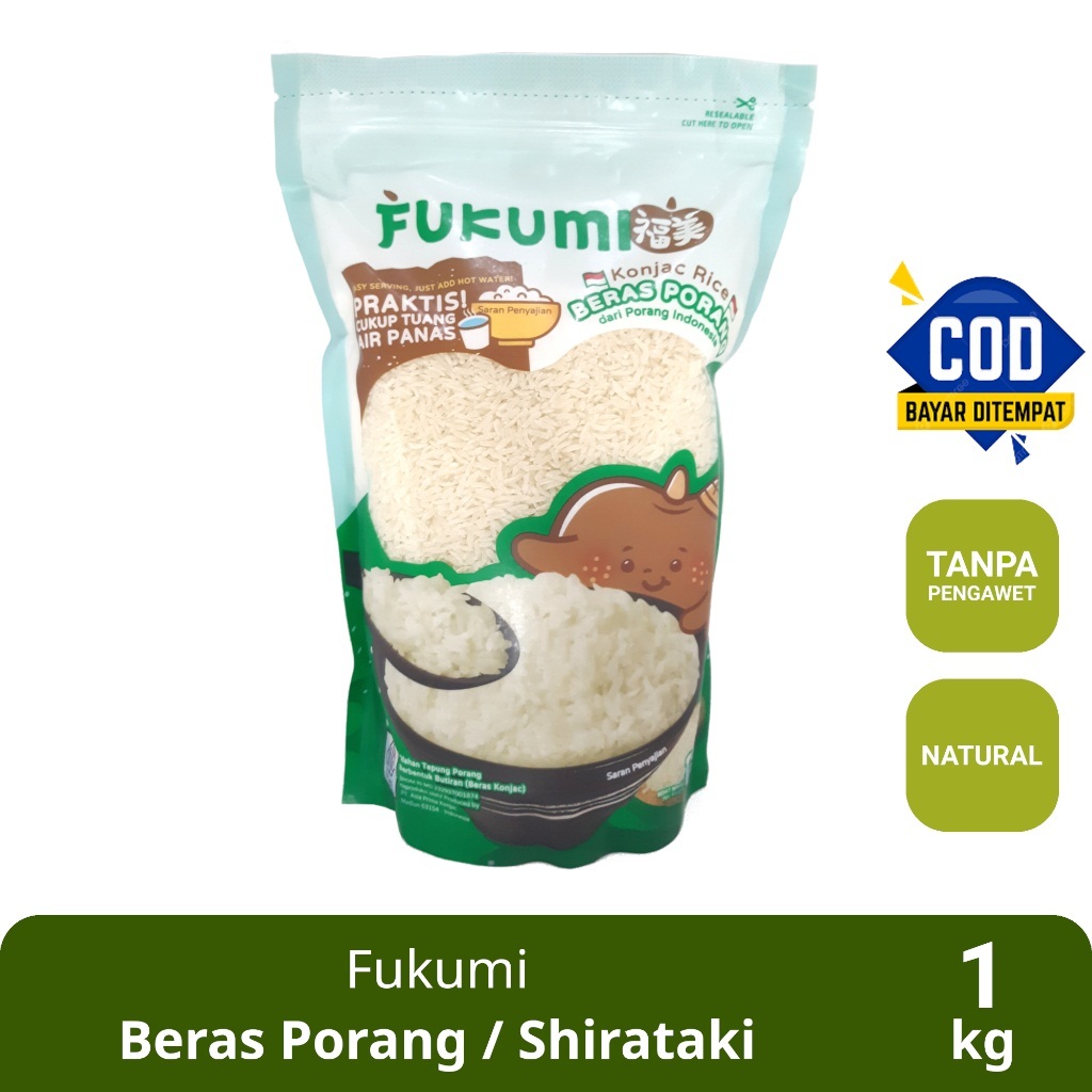 

Beras Konjac Porang Pouch 1Kg / Beras Diet Sehat