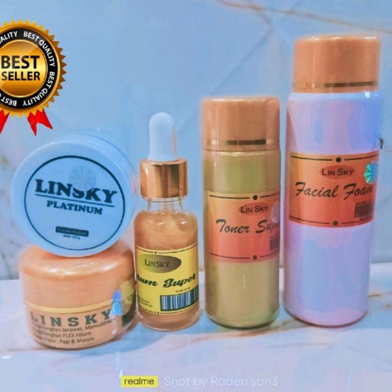 satu paket cream linsky PELEMBAB MUKA / krim sudah putih satu paket - toner linsky Susah Putih - fac