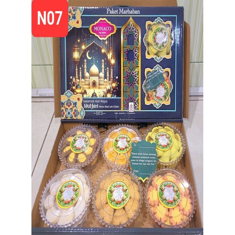 

PROMO PAKET HAMPERS LEBARAN MONACO PAKET MARHABAN// SEPAKET ISI 6 TOPLES// SANGAT ENAK & LEZAT// PRODUK HALAL 100%