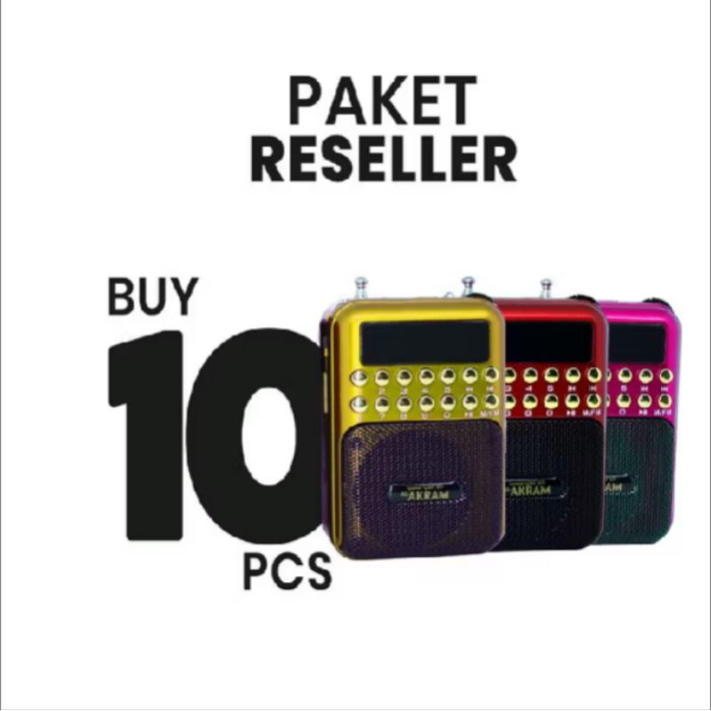 Paket Reseller 10pcs Speaker Mini Al Akram