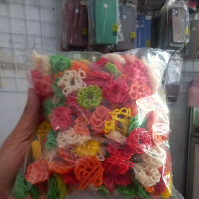 

krupuk mentah mawar mini