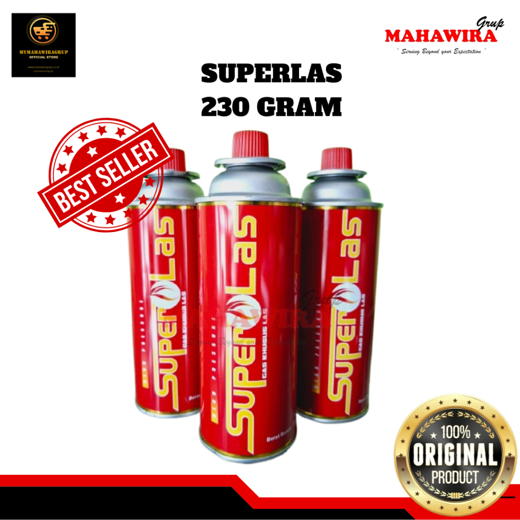 SUPERLAS 230 GR Gas Propana Gas Kaleng Original Bukan Refill